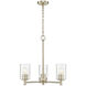 Ashli 3 Light 20 inch Modern Gold Chandelier Ceiling Light